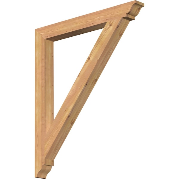 Ekena Millwork Traditional Traditional Smooth Bracket, Western Red Cedar, 3 1/2"W x 34"D x 40"H BKT04X34X40TRA01SWR - main